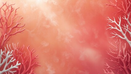 Poster - Coral gradient background featuring soft transitions ideal for social media stories, digital wallpapers, and creative visual content.
