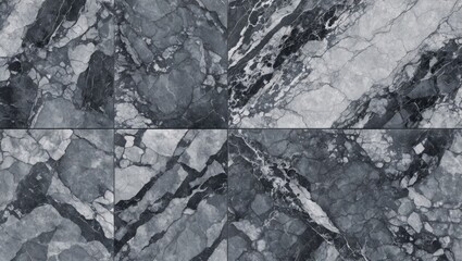 Poster - Elegant grey marble stone texture background with detailed patterns ideal for wall design and interior decor applications.