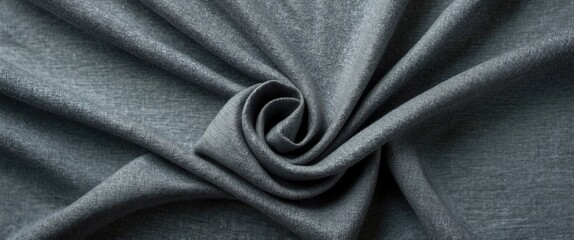 Poster - Elegant grey fabric texture with subtle sheen ideal for backgrounds and design projects showcasing softness and versatility.