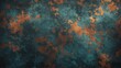 © VirtualVista - Abstract grunge texture background with teal and copper hues suitable for use as wallpaper or design elements in creative projects.