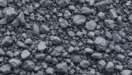 Poster - Grey gravel texture background suitable for industrial applications and design projects featuring a natural stone aesthetic.