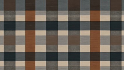Poster - Checkered gray-brown texture background for design projects showcasing a stylish and modern aesthetic in various applications