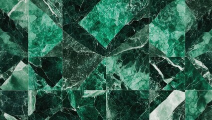 Poster - Green marble stone wall texture with intricate patterns and variations in shades of green and black for elegant backgrounds and designs