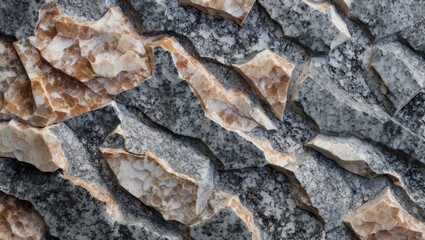 Poster - Granite rock surface texture with intricate patterns and natural colors ideal for backgrounds and design projects