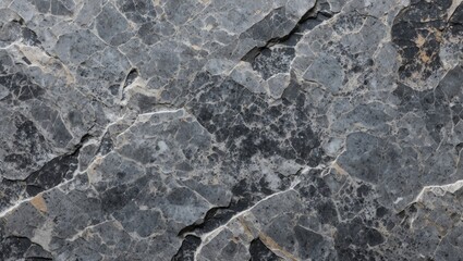 Poster - Gray granite stone surface texture with natural patterns suitable for backgrounds and design elements in various creative projects.