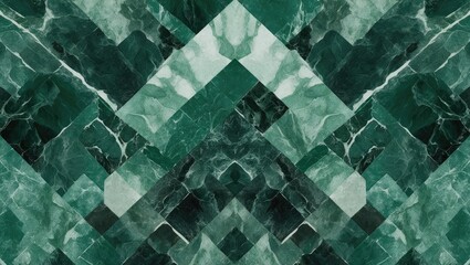 Poster - Emerald green marble stone pattern abstract texture background for interior design or decorative elements