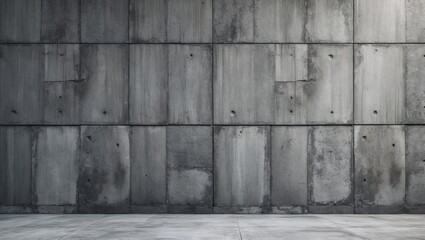 Poster - Concrete wall backdrop with textured surface for industrial and architectural design concepts in photography and visual presentation.