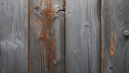 Poster - Weathered gray wood texture with rustic charm for backgrounds or surface design. Ideal for various creative and artistic projects.