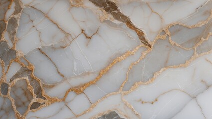 Poster - Elegant White Marble with Golden Veins Ideal for Interior Design and Architecture Backgrounds