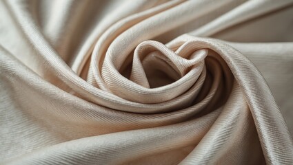 Aufkleber - Soft beige fabric texture with intricate details and gentle folds ideal for backgrounds and textile design concepts