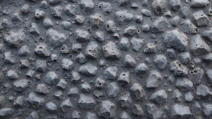Aufkleber - Detailed close-up of a textured gray stone surface featuring pitted and rocky formations suitable for backgrounds and architectural designs.