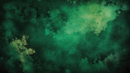 Fototapete - Vibrant green abstract background with vintage texture showcasing organic patterns and depth ideal for artistic and design projects