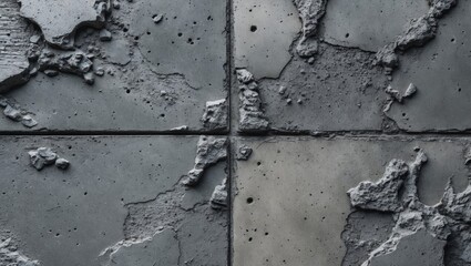 Poster - Textured gray polished concrete surface with grunge elements for use in design patterns and backgrounds. Suitable for various creative projects.