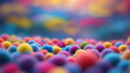 Aufkleber - Vibrant abstract blurred background with colorful soft textures ideal for creative wallpapers and design projects.