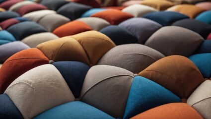 Aufkleber - Textured Upholstery Fabric with Rhombus Patterns Ideal for Modern Furniture Design and Stylish Home Decor