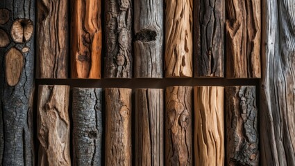 Aufkleber - Diverse Wood Texture Background Collection Featuring Varied Natural Patterns and Colors for Design and Artistic Projects