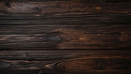 Aufkleber - Rich dark brown wood texture background featuring natural grain patterns ideal for rustic designs and artistic applications.