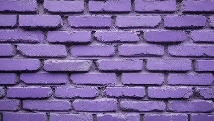 Poster - textured purple brick wall surface with an even pattern and slight wear, suitable for backgrounds an