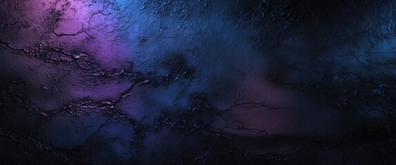 Poster - Abstract textured background with dark blue and purple tones and visible cracks resembling a distressed surface.