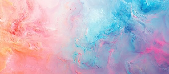 Aufkleber - Pastel gradient background with a vibrant blend of pink blue and orange hues creating an abstract lively aesthetic with smooth textures and fluid patterns