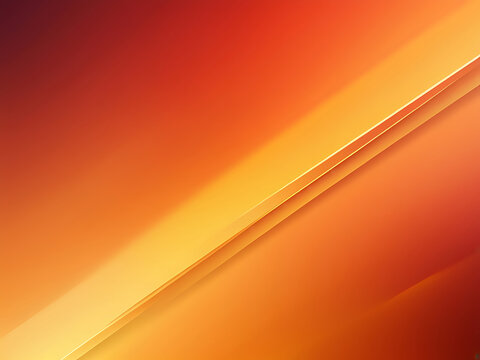 Abstract yellow and orange warm tone background with simply curve lines lighting element vector for presentation bright, creativity, vibrant design