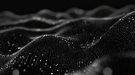 Aufkleber - array with dynamic particles. futuristic technology style. texture. vector illustration with particl