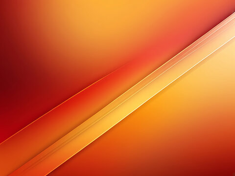 Abstract yellow and orange warm tone background with simply curve lines lighting element vector for presentation bright, creativity, vibrant design