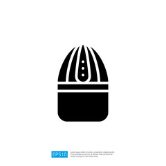 Poster - Cactus Icon Minimalist Black Silhouette Design Representing Nature in Modern Visual Communication