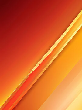 Abstract yellow and orange warm tone background with simply curve lines lighting element vector for presentation bright, creativity, vibrant design