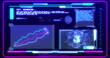 © vectorfusionart - Futuristic data analysis and scanning image over digital interface with graphs and maps