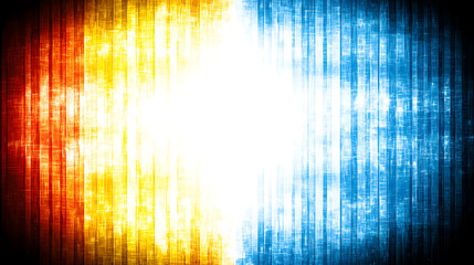 Poster - Dynamic color fusion abstract art digital creation vibrant environment frontal view energy concept for visual impact