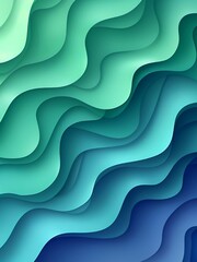 Poster - Colorful wallpaper. Gradient wavy background. Abstract fabric. Perfect for interior decor or elegant backdrop