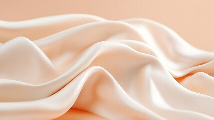 Poster - Muted orange pastel background with a soft, neutral tone, creating a calming and elegant backdrop for copy space. No text, no people.