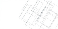 Abstract golden geometric square overlap layer lines on transparent background. Geometric white background with gray rectangle shape strokes lines pattern texture.
