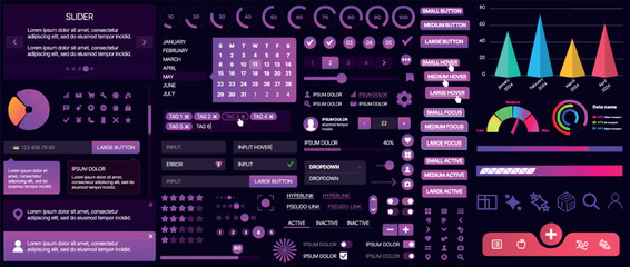 Poster - a set of ui components for mobile apps and websites. includes buttons, panels, menus, sliders, and c