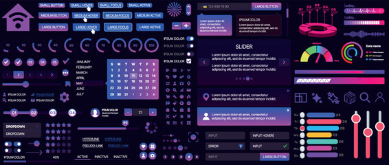 Poster - a set of ui components for mobile apps and websites. includes buttons, panels, menus, sliders, and c