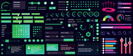 Poster - a set of ui components for mobile apps and websites. includes buttons, panels, menus, sliders, and c