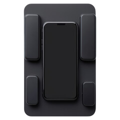 Poster - Wireless charging pad for multiple devices , IT Gadget, isolated on transparent background