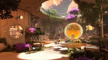 Poster - a sprawling metaverse marketplace where users shop for digital goods, trade nfts, and customize thei