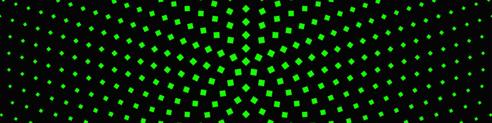 Poster - Geometric abstract square pattern background design - green and black vector graphic