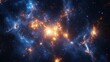 © PFU - Cosmic web of light connecting distant galaxies, deep space observation, astronomical discovery