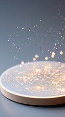 Wall Mural - Glowing constellation map display in minimalist style for astrological decor
