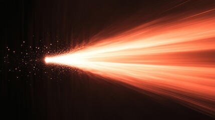 Poster - beam of light traveling through a vacuum, demonstrating the speed of light at approximately 299,792 kilometers per second