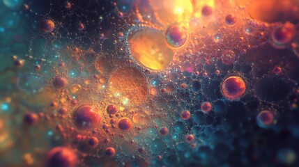 Poster - An abstract design with particles forming geometric shapes, constantly rearranging into new structures.