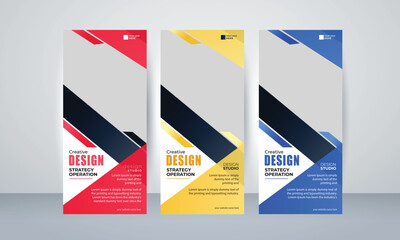 Wall Mural - corporate roll up banner template