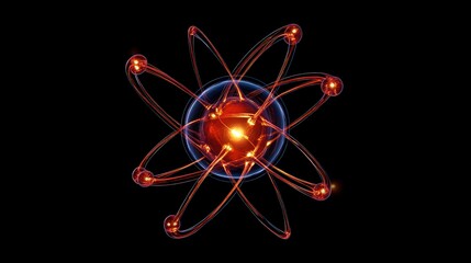 Poster - proton as a sphere with electric charge radiating outward