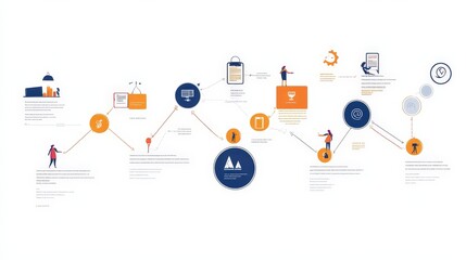 Poster - An infographic illustrating the steps of a successful content marketing strategy.