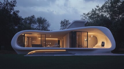 Poster - An innovative home automation system that seamlessly integrates smart appliances, energy-efficient lighting, and security systems, offering a connected and sustainable living space.