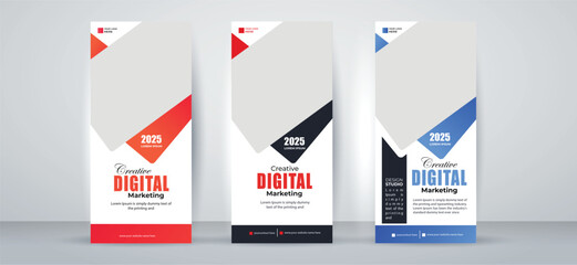 Wall Mural - corporate roll up banner template