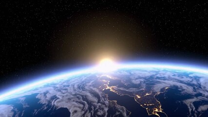Wall Mural - earth and sun